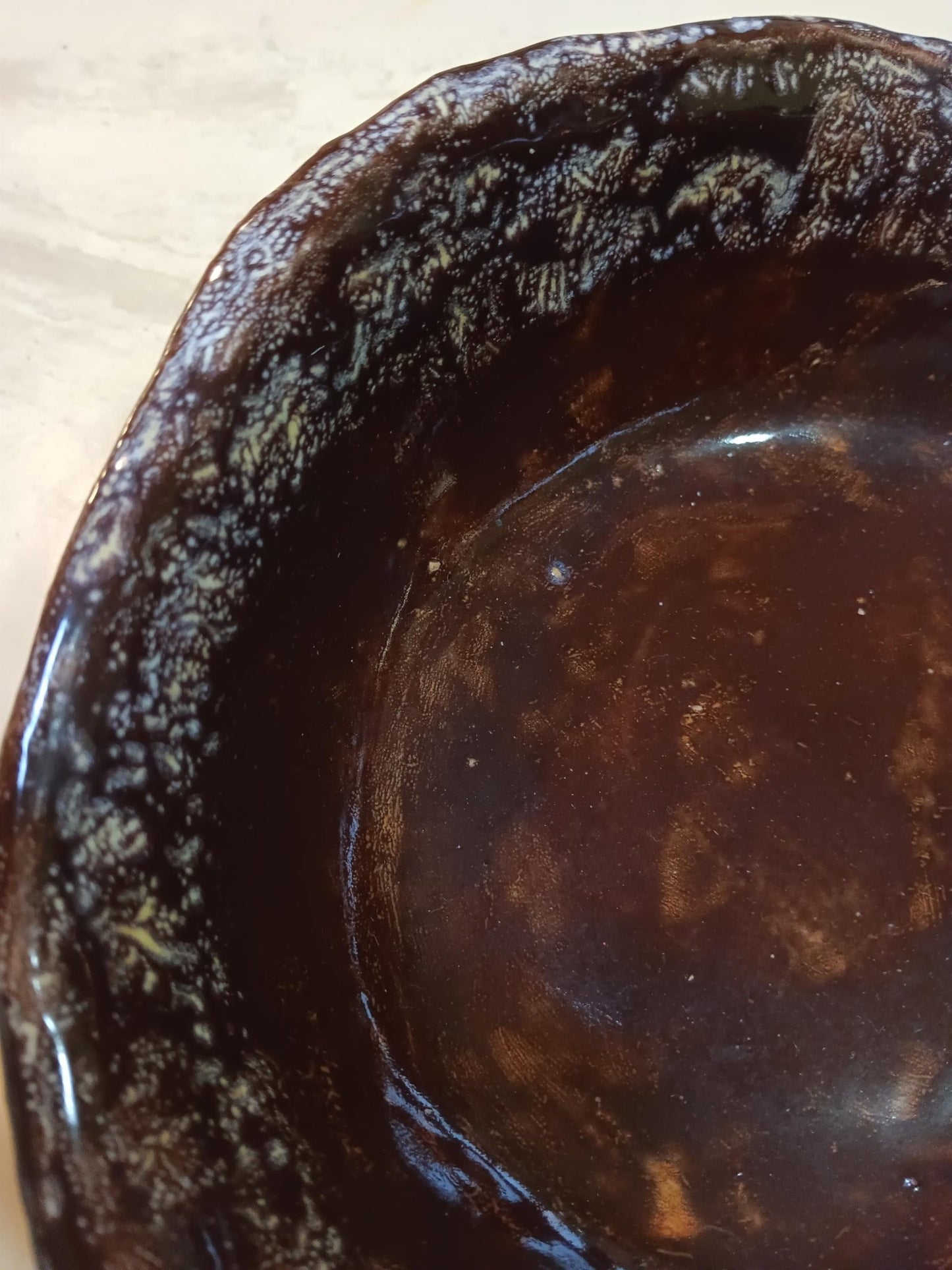 Oval Flower Pattern Plum Ceramic Dish - Gems by Gigi