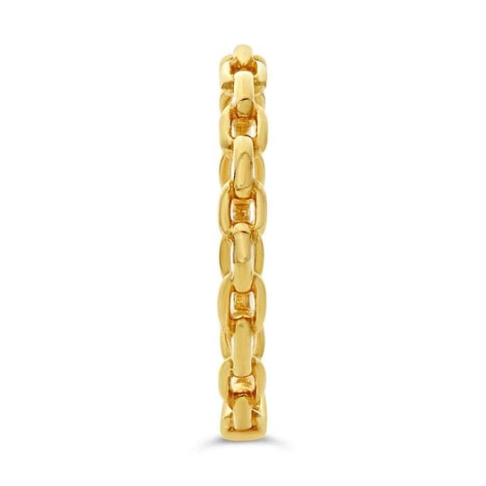 Oval Link Ring Band Yellow Gold 14kt - Gems by Gigi