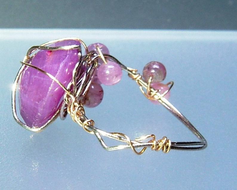 Oval Ruby Pink Tourmaline Ring 14kt - Gems by Gigi