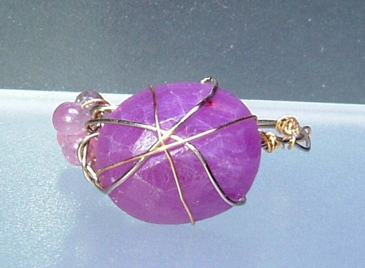 Oval Ruby Pink Tourmaline Ring 14kt - Gems by Gigi