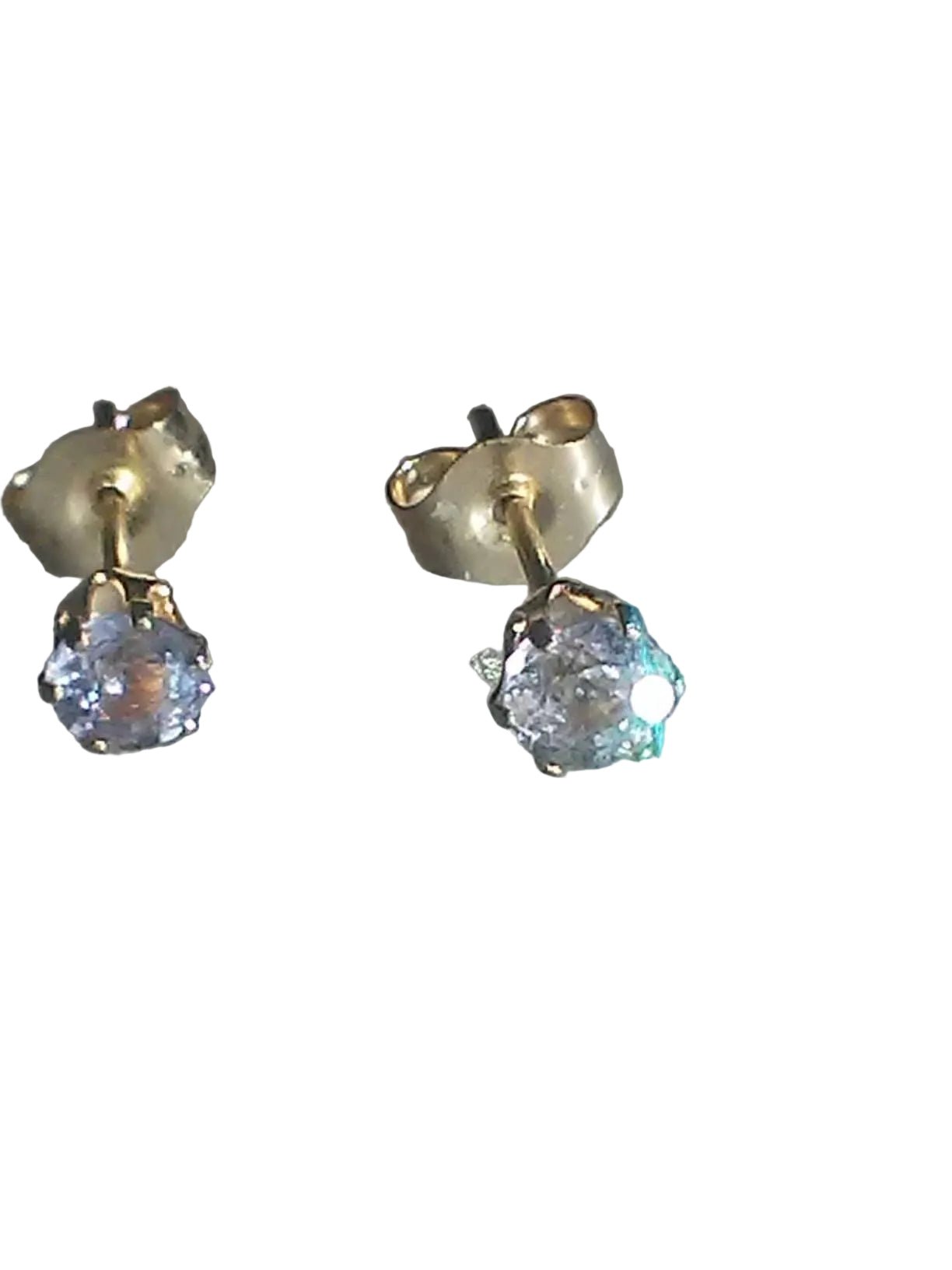 Pale Pink Sapphire Stud Earrings 14kt - Gems by Gigi