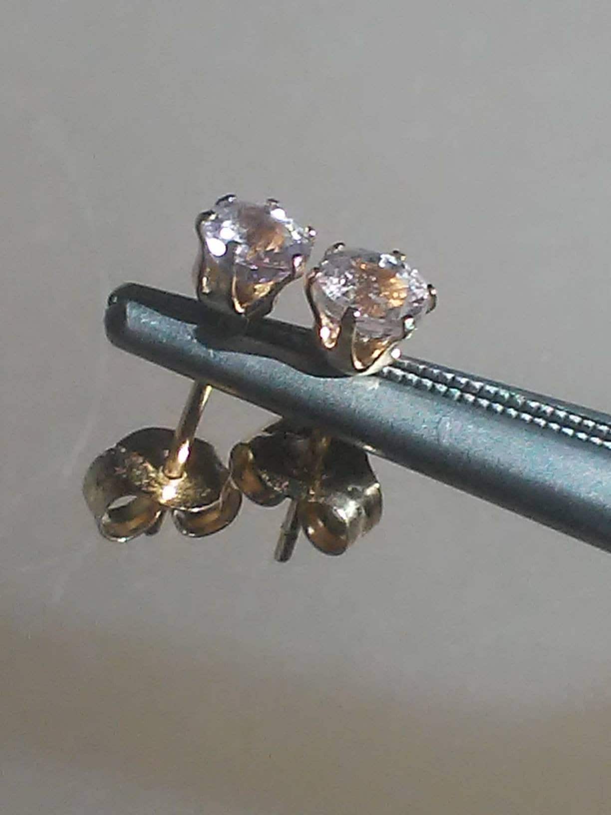 Pale Pink Sapphire Stud Earrings 14kt - Gems by Gigi