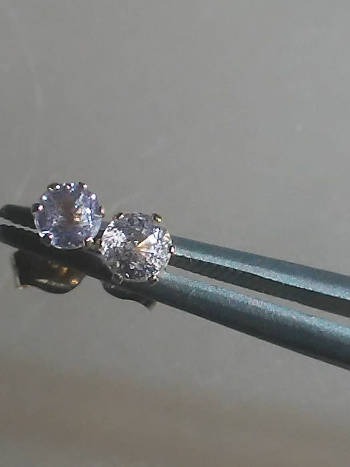 Pale Pink Sapphire Stud Earrings 14kt - Gems by Gigi