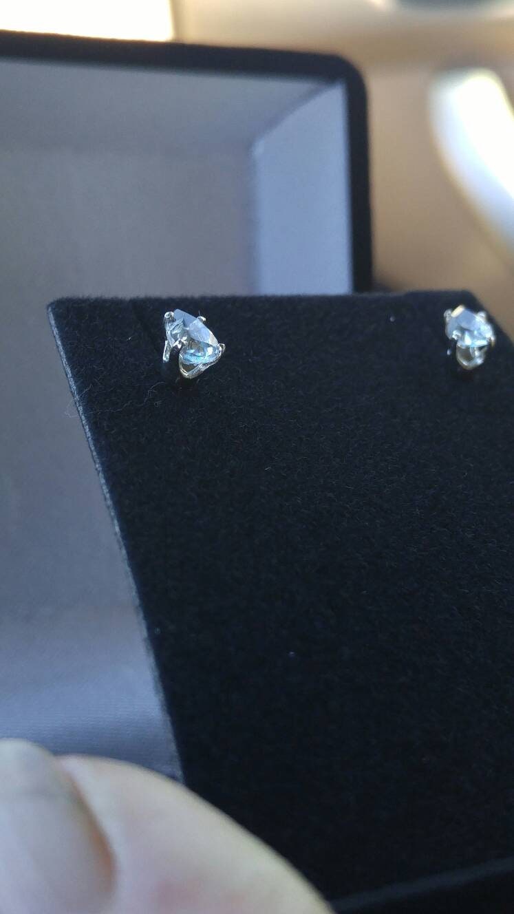 Pear Aquamarine Stud Earrings - Gems by Gigi