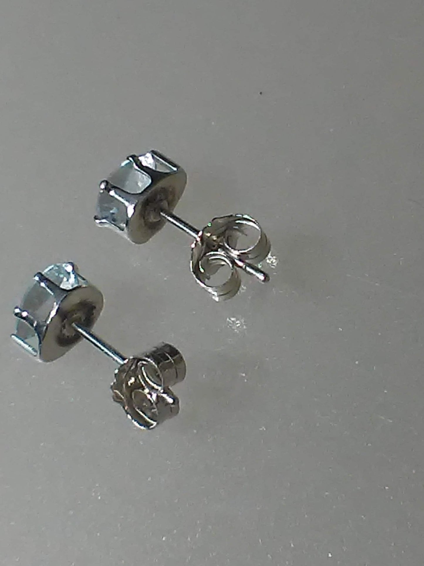 Pear Aquamarine Stud Earrings - Gems by Gigi