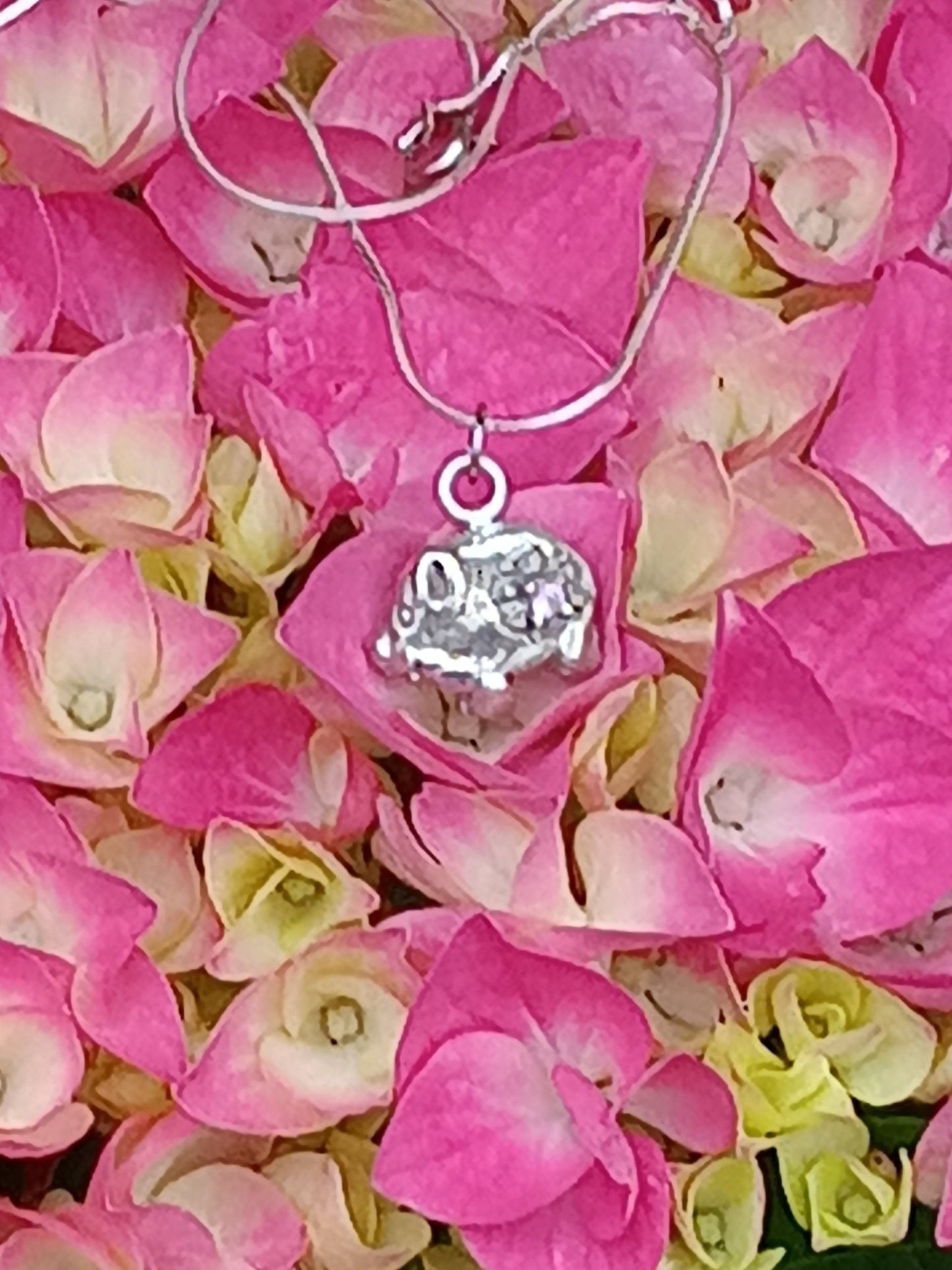 Pink Sapphire Pig Pendant Sterling Silver with Chain - Gems by Gigi