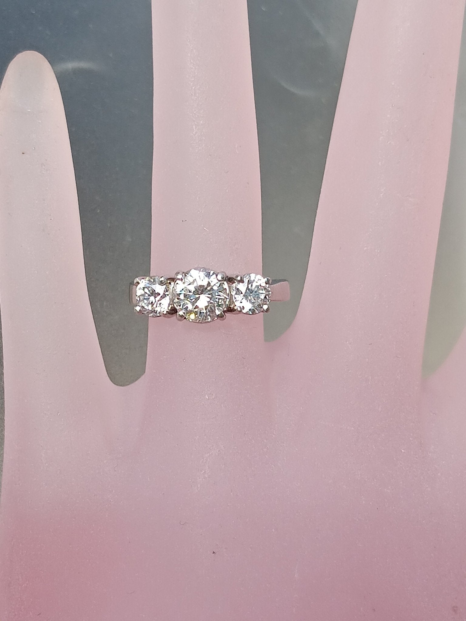 Platinum Estate Diamond Ring - Gems by Gigi