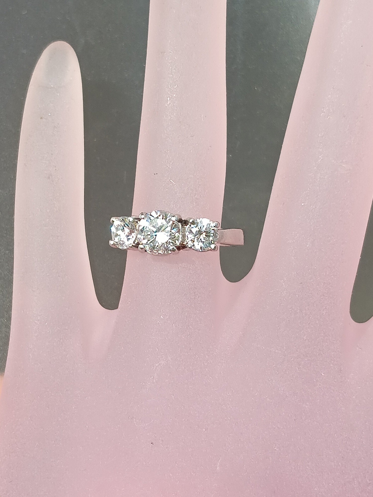 Platinum Estate Diamond Ring - Gems by Gigi