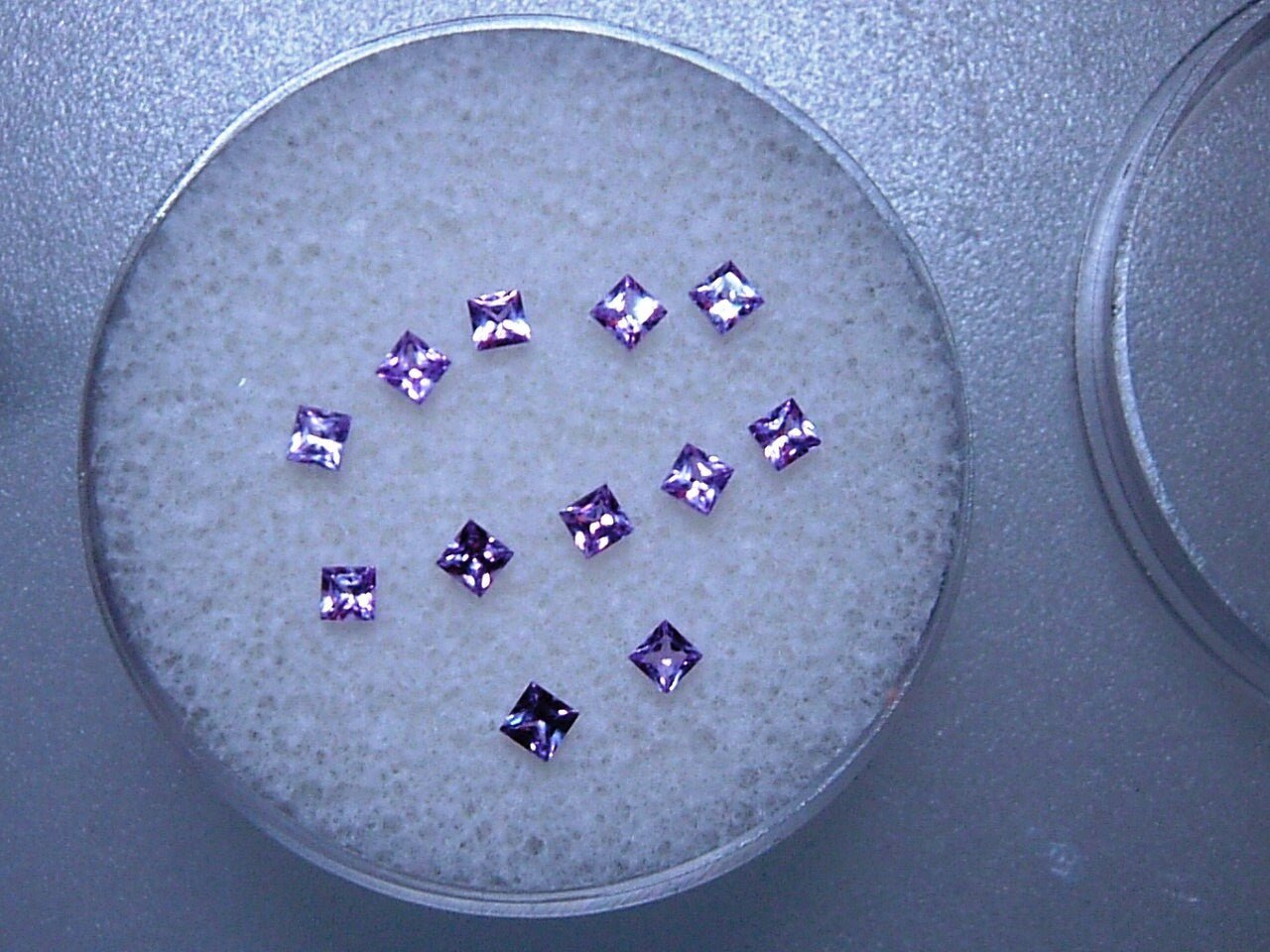 Princess Cut Pink Sapphire 2mm Loose Gem Supply 0.78cttw - Gems by Gigi