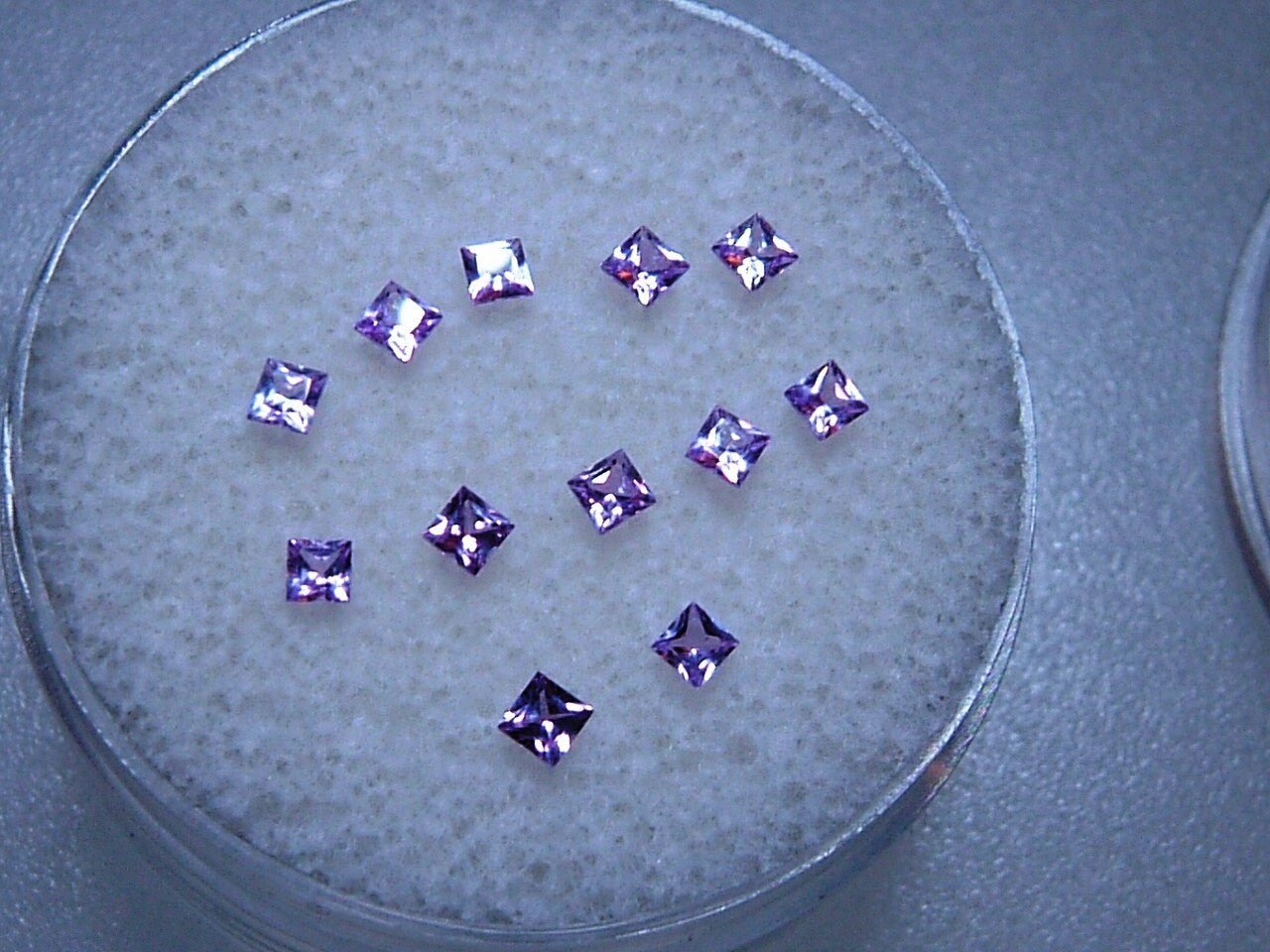 Princess Cut Pink Sapphire 2mm Loose Gem Supply 0.78cttw - Gems by Gigi