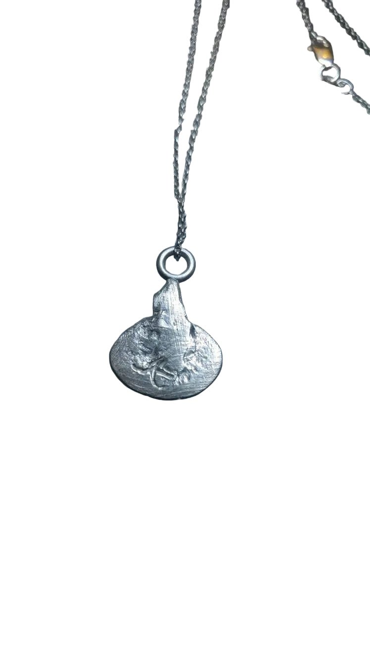 Pumpkin Halloween Charm Laughing Jack-o'-lantern Pendant Fine Silver - Gems by Gigi