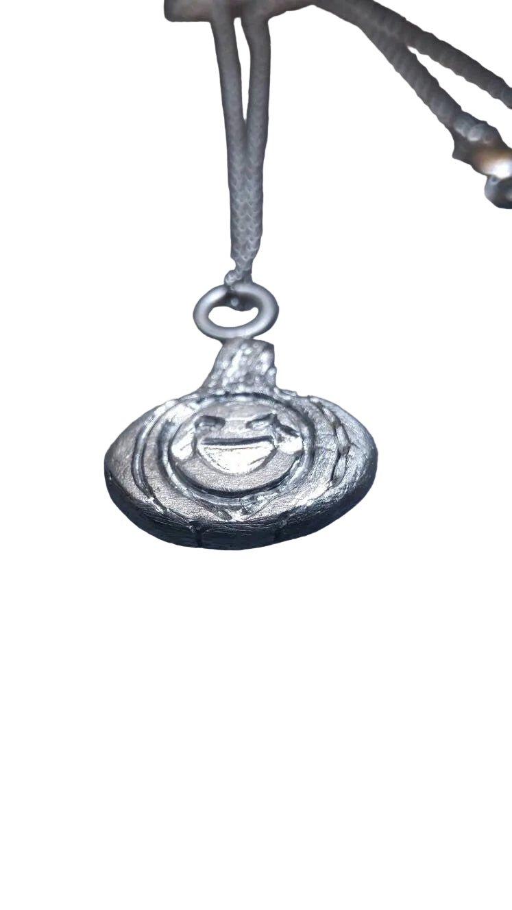 Pumpkin Halloween Charm Laughing Jack-o'-lantern Pendant Fine Silver - Gems by Gigi