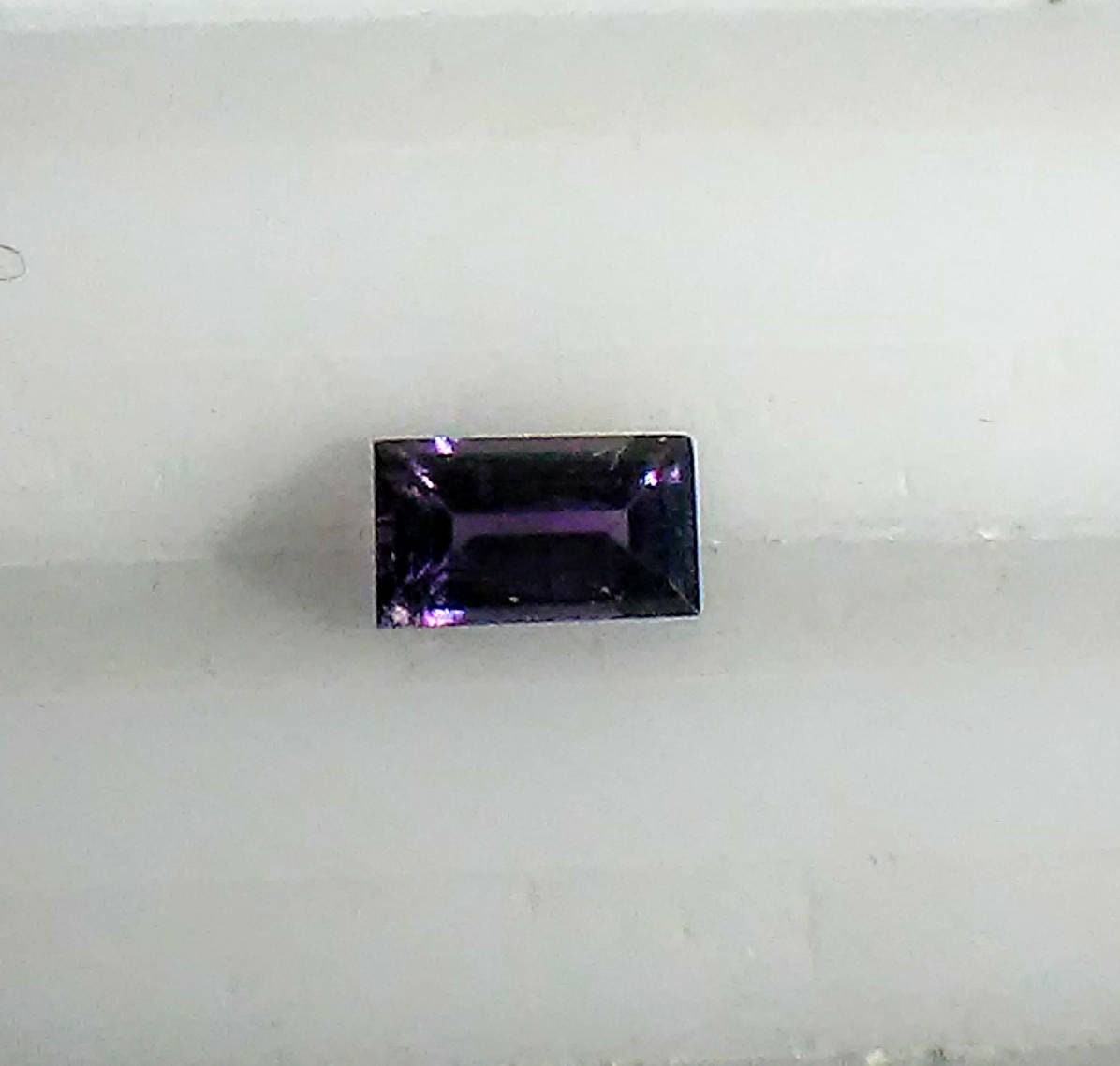 Purple Sapphire Baguette Loose Gem Supply 0.22ct 4.5 x 2.5mm - Gems by Gigi