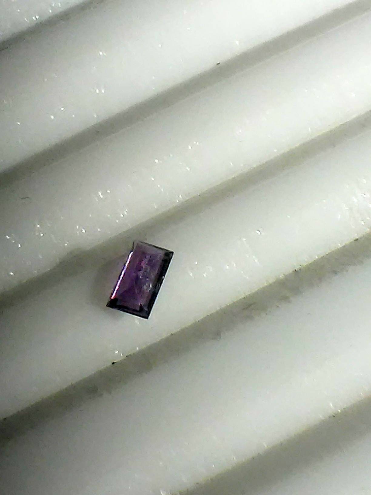 Purple Sapphire Baguette Loose Gem Supply 0.22ct 4.5 x 2.5mm - Gems by Gigi