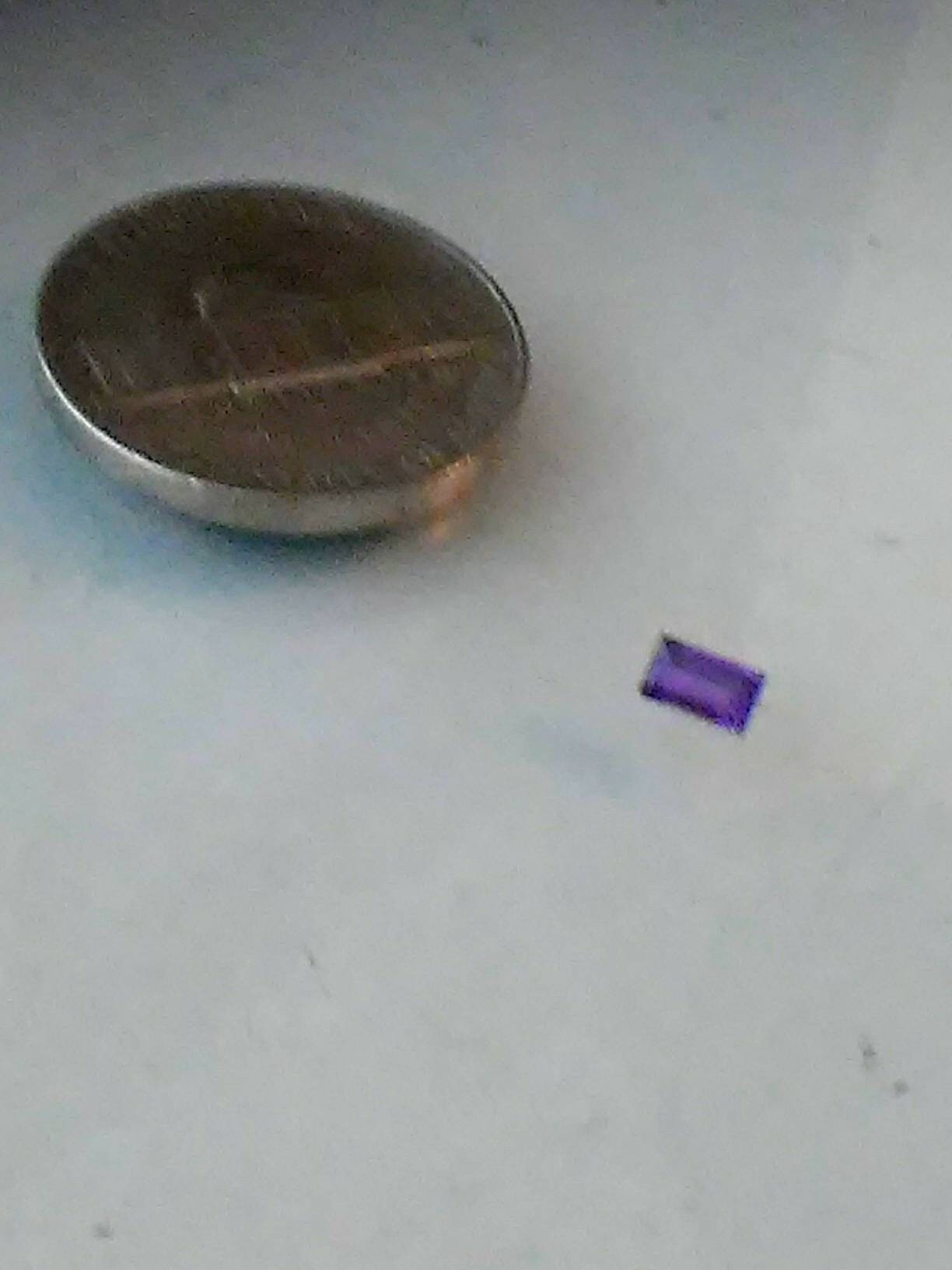 Purple Sapphire Baguette Loose Gem Supply 0.22ct 4.5 x 2.5mm - Gems by Gigi