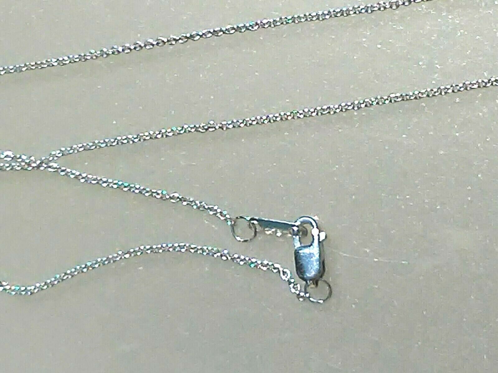 Sapphire Solitaire Festoon Necklace Sterling Silver - Gems by Gigi