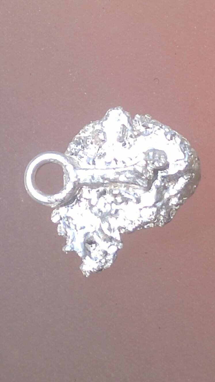 Seafoam Apatite Solitaire Pendant Rose Cut Sterling Silver - Gems by Gigi