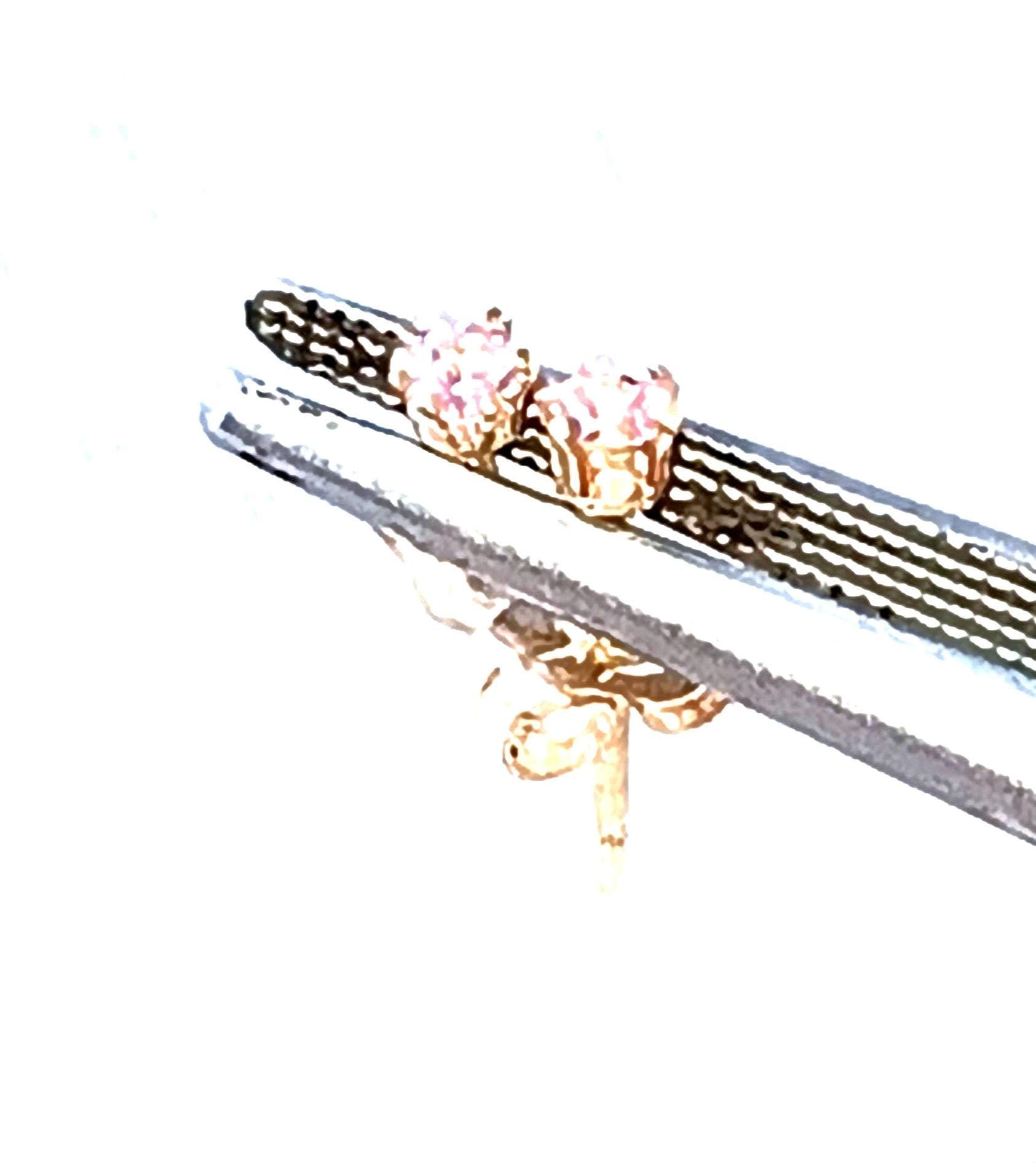 Small 2mm Lavender Sapphire Stud Earrings 14kt Yellow Gold Filled - Gems by Gigi