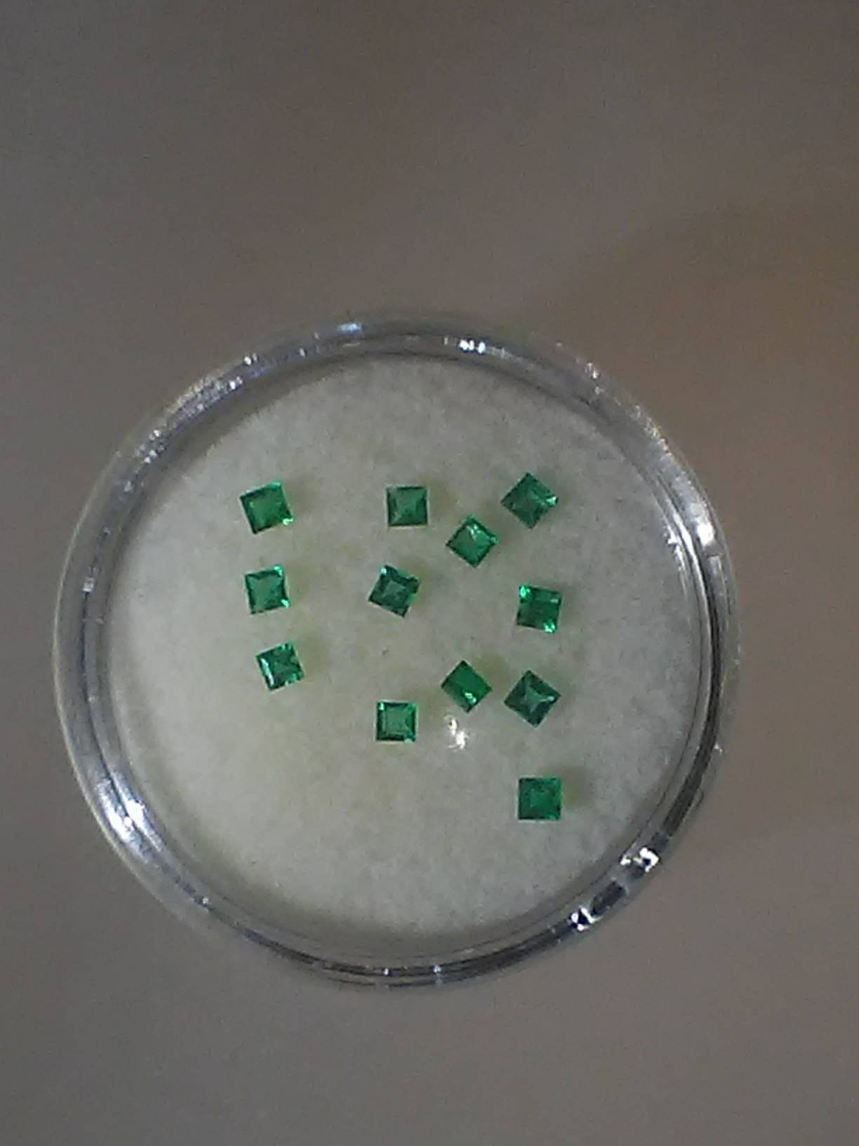 Square Colombian Emerald Gem Lot 0.40ct 1.5 - 1.8mm 12 gems - Gems by Gigi