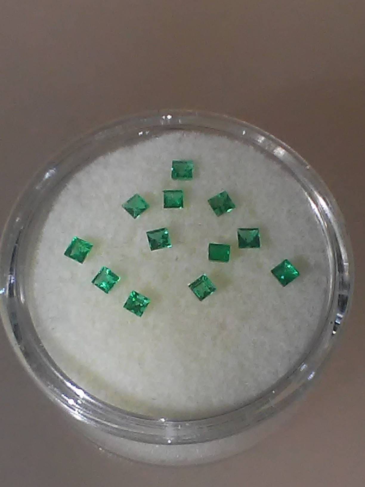 Square Colombian Emerald Gem Lot 0.40ct 1.5 - 1.8mm 12 gems - Gems by Gigi