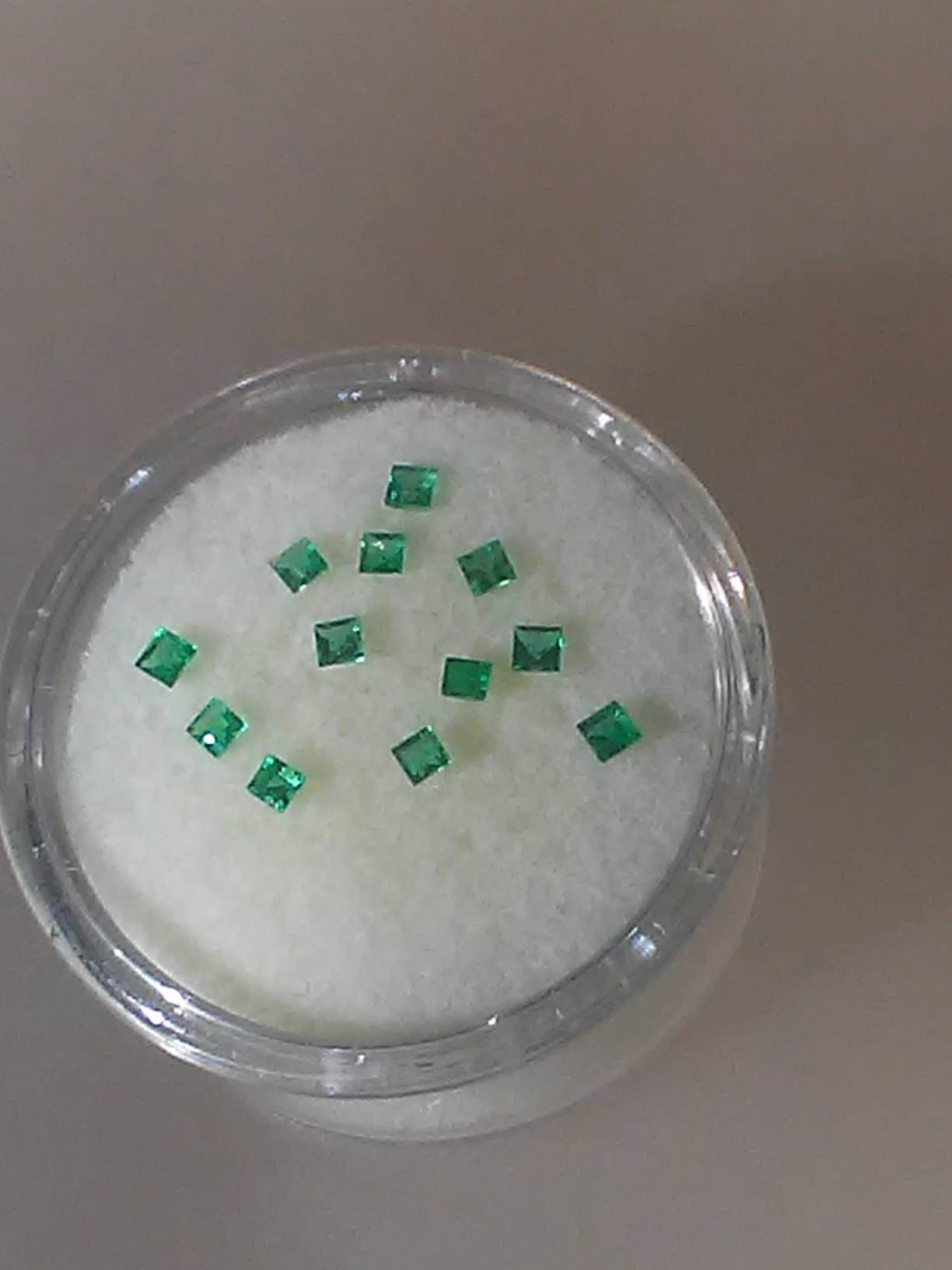 Square Colombian Emerald Gem Lot 0.40ct 1.5 - 1.8mm 12 gems - Gems by Gigi