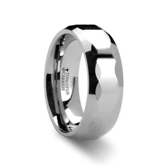 Tungsten Carbide Wedding Band Ring 8mm (Chicago) - Gems by Gigi