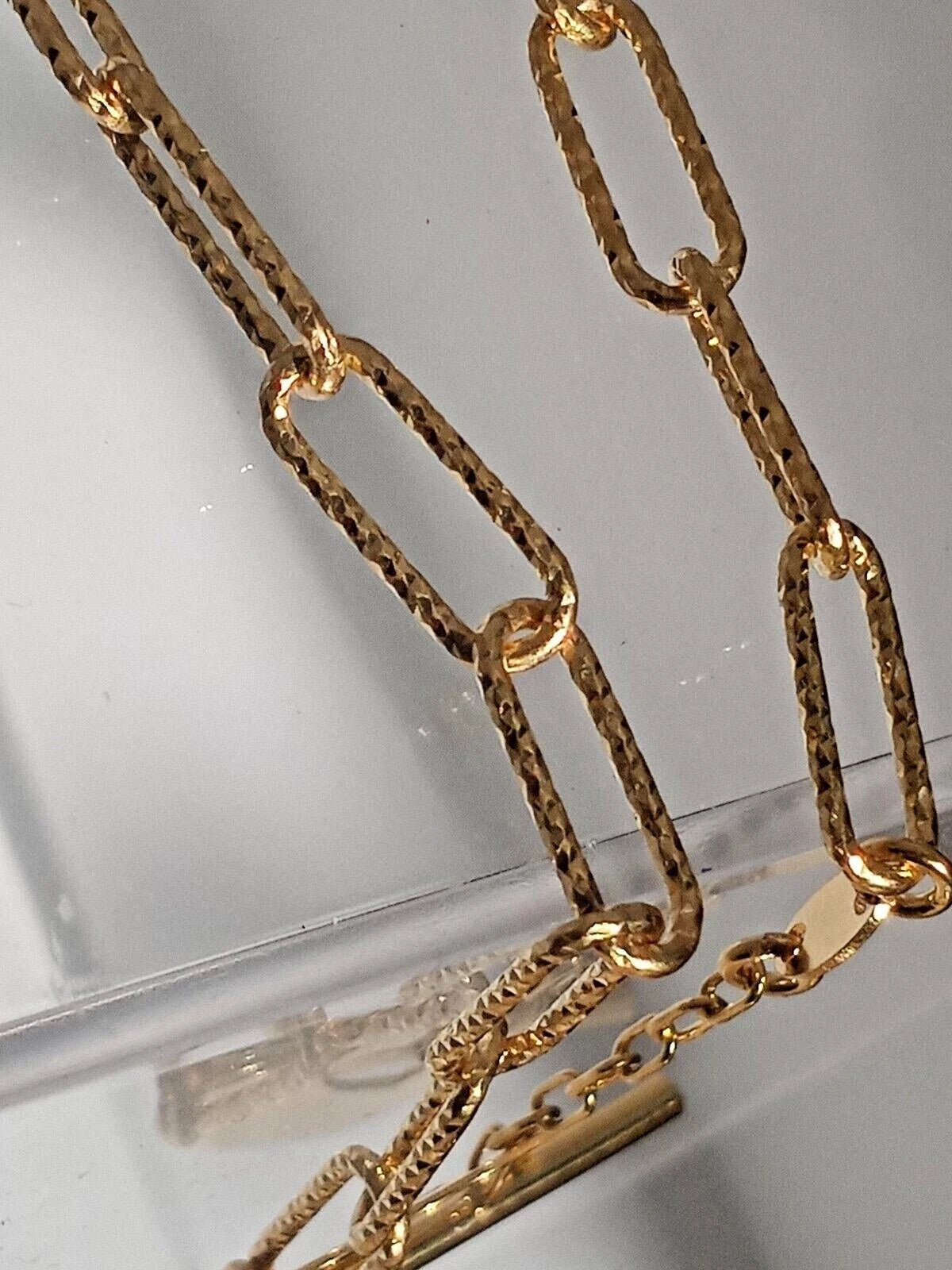 Vermeil Paperclip Heart Necklace with Toggle Chain - Gems by Gigi