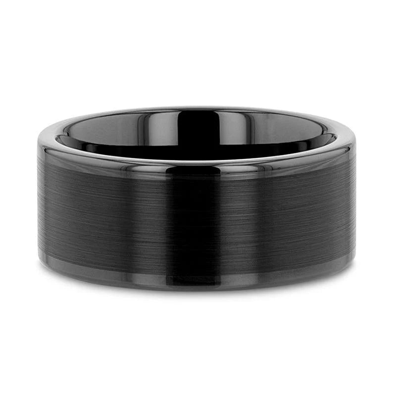 Vulcan Black Tungsten Wedding Band