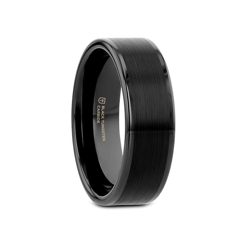 Vulcan Black Tungsten Wedding Band