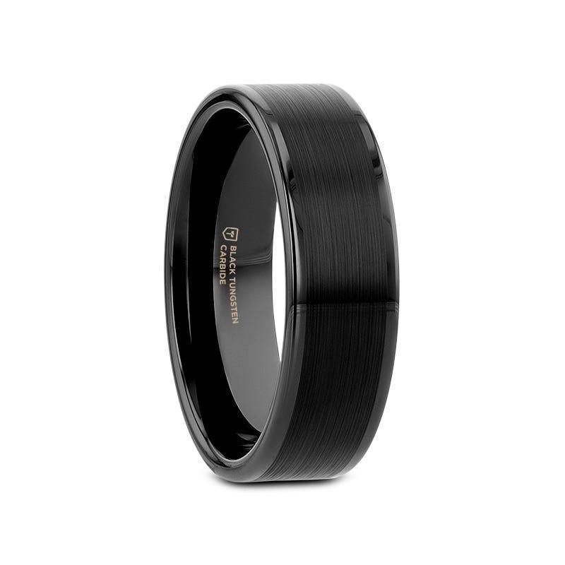 Vulcan Black Tungsten Wedding Band