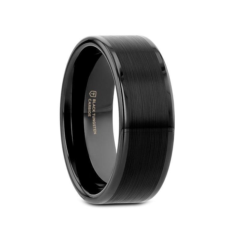 Vulcan Black Tungsten Wedding Band