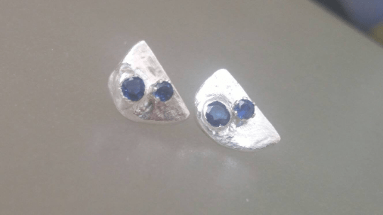 Sapphire Earring Jackets with studs